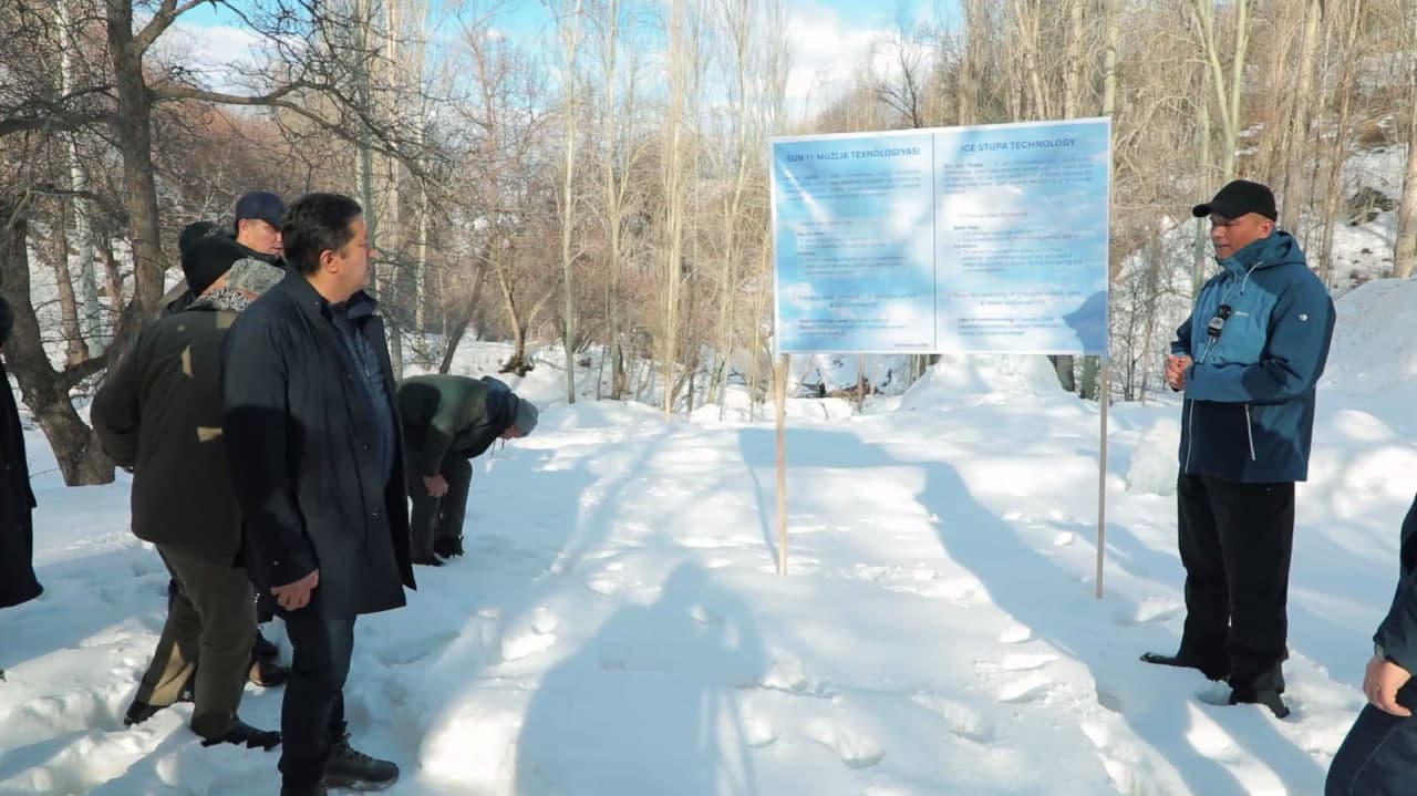 В Кашкадарьинской области создаются искусственные ледники