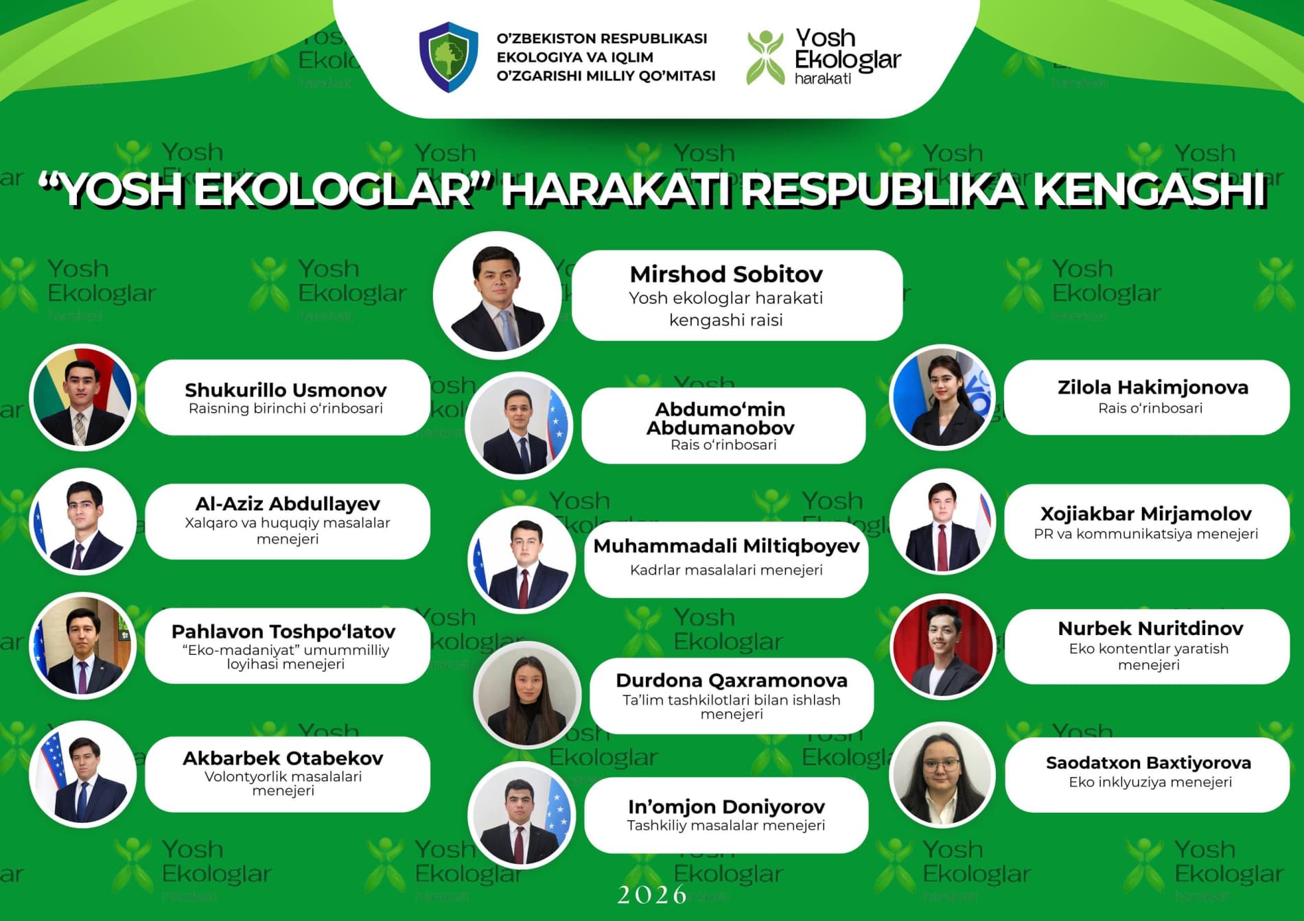 Утверждены члены Республиканского совета движения «Молодые экологи»