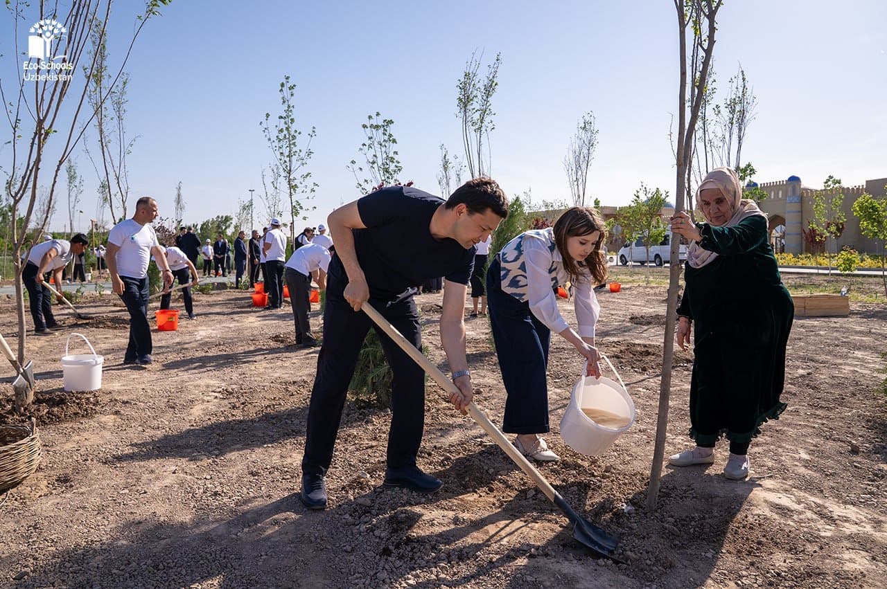 Xivada yangi yashil bog’ barpo etilmoqda
