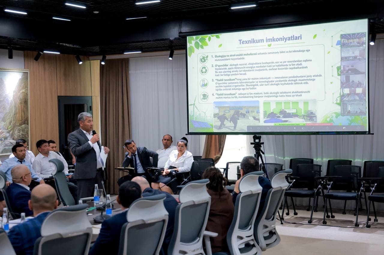 Green University huzurida har bir hududda yashil texnikumlar ish boshlaydi