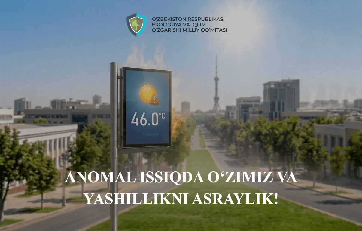 Anomal issiqda o’zimiz va yashillikni asraylik!