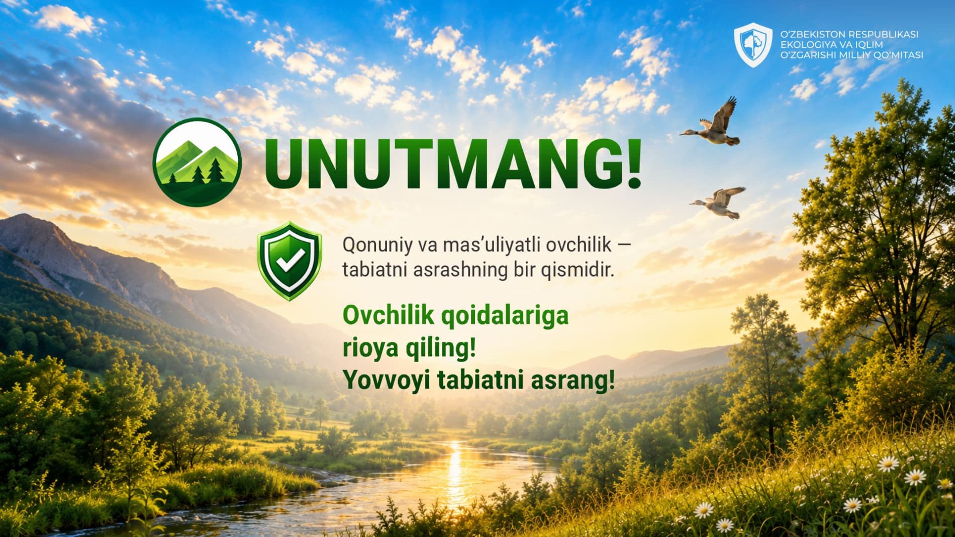 15-avgustdan ayrim qushlarini ovlashga ruxsat berildi