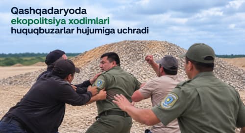 Qashqadaryoda ekopolitsiya xodimlari huquqbuzarlar hujumiga uchradi