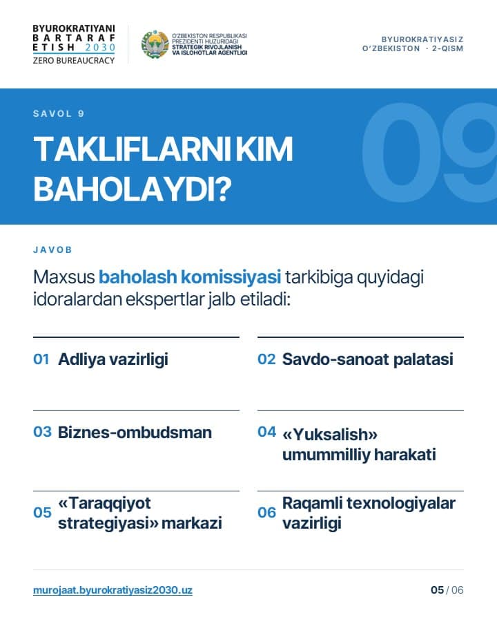 "Byurokratiyasiz O‘zbekiston" jamoatchilik tashabbusi davom etmoqda!
