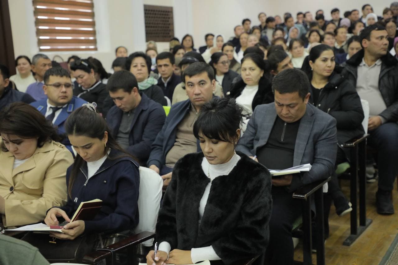 Qibray tumani hokimi Muzaffar Rashidov tumanda Murojaat