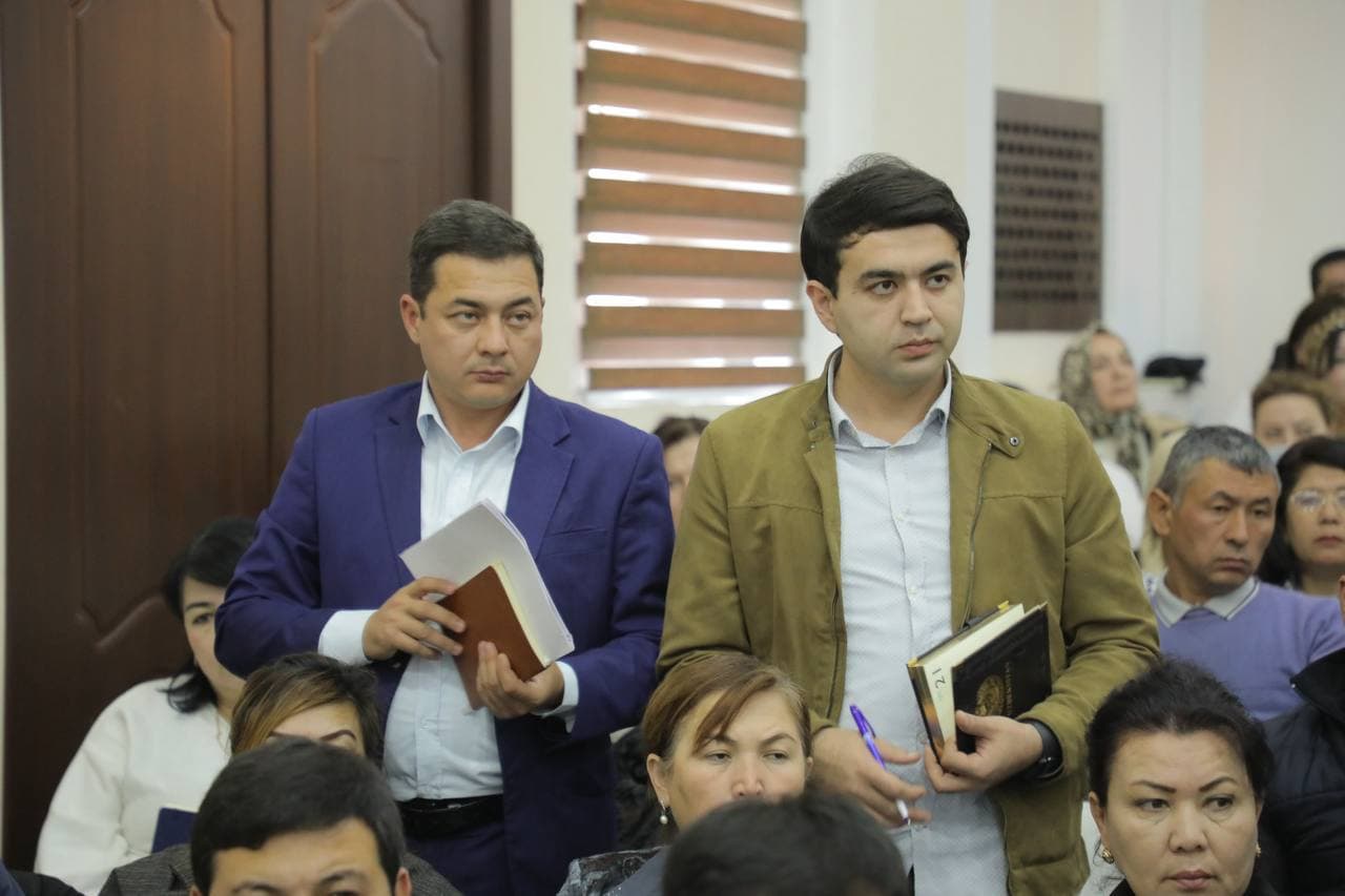 Qibray tumani hokimi Muzaffar Rashidov tumanda Murojaat