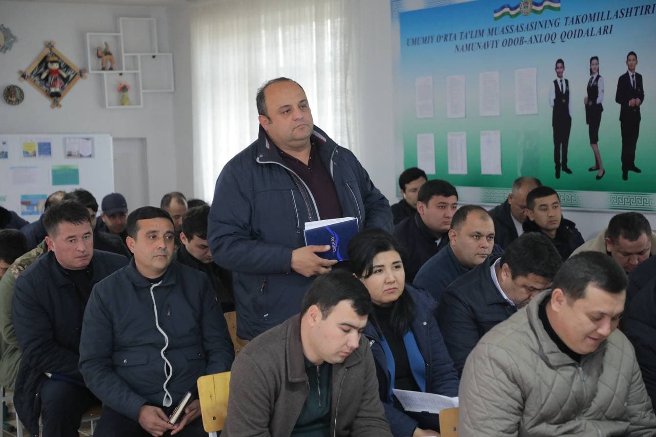 Parvoz mahallasida jinoyatchilikning oldini olish masalalariga bag‘ishlangan uchrashuv o‘tkazildi
