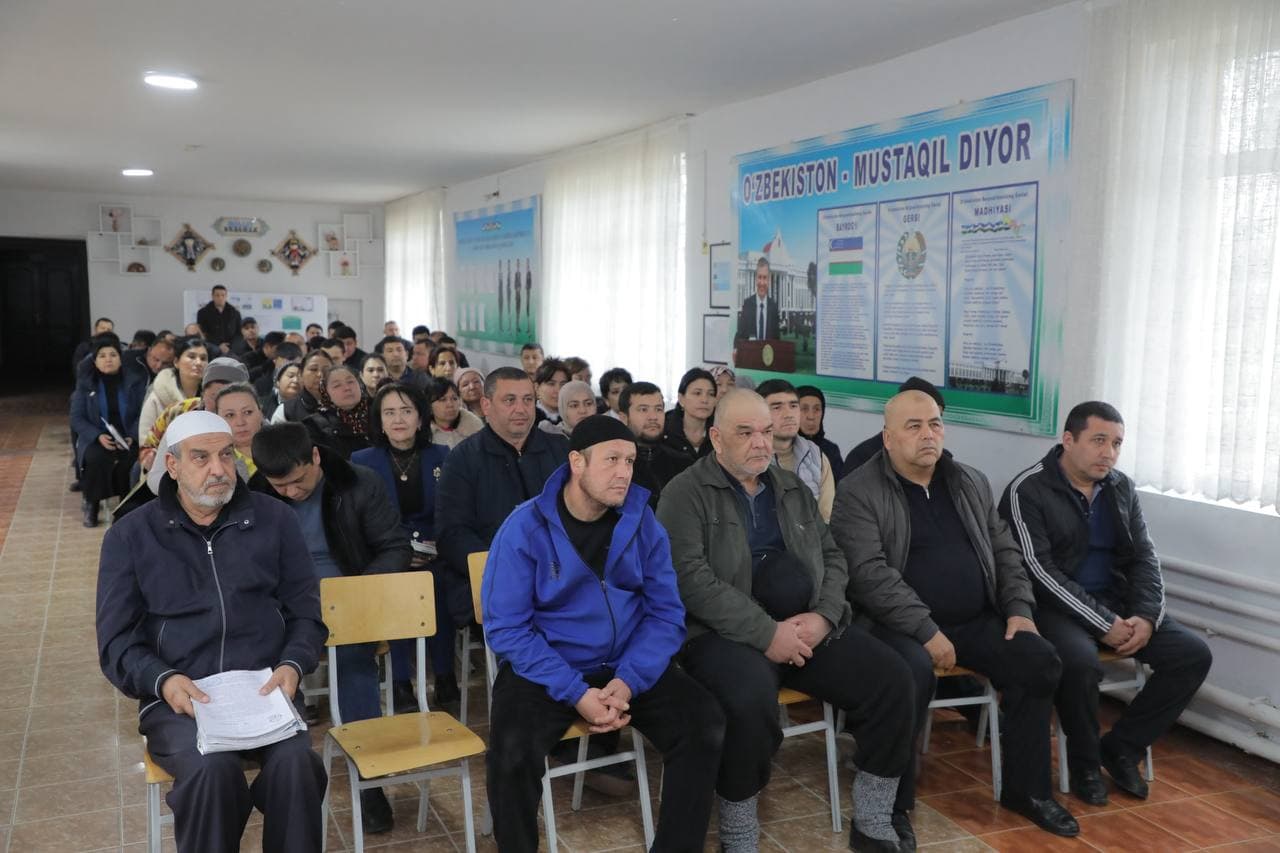 Parvoz mahallasida jinoyatchilikning oldini olish masalalariga bag‘ishlangan uchrashuv o‘tkazildi