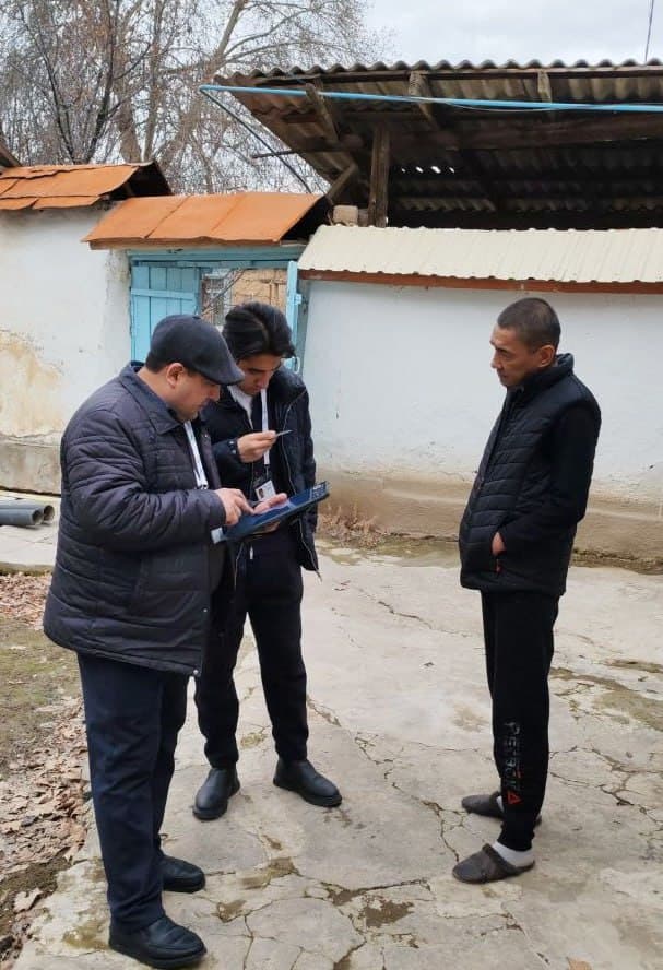 Tumanda aholi va qishloq xoʼjaligini roʼyxatga olish tadbirining ikkinchi bosqichi davom etmoqda