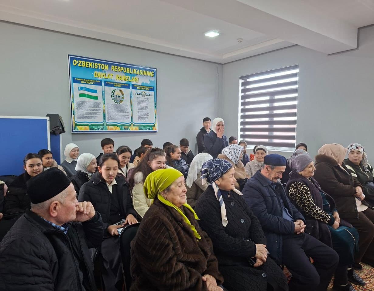 Mahallada uch avlodni birlashtirgan ma’naviy tadbir o'tkazildi