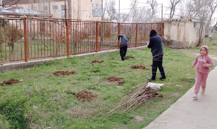 Mahallalarda bahorgi yumushlar hamjihatlik bilan amalga oshirilmoqda