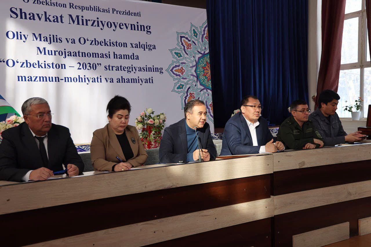 Prezident Murojaatnomasi va “O‘zbekiston – 2030” strategiyasi mazmun-mohiyati keng targ‘ib etilmoqda