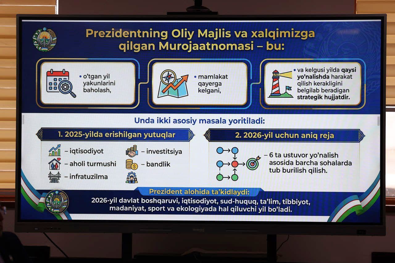 Prezident Murojaatnomasi va “O‘zbekiston – 2030” strategiyasi mazmun-mohiyati keng targ‘ib etilmoqda