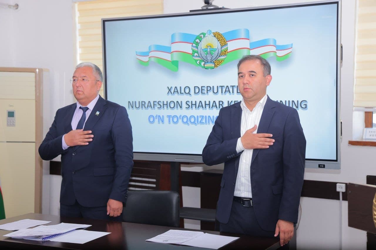 Nurafshon shahar Kengashining navbatdagi sessiyasi: mas'ullar hisobotlari va istiqbolli rejalar
