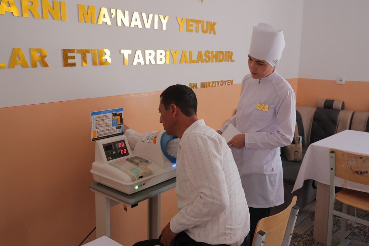 "Qumariq" mahallasi aholisi uchun keng qamrovli tibbiy ko‘rik tashkil etildi