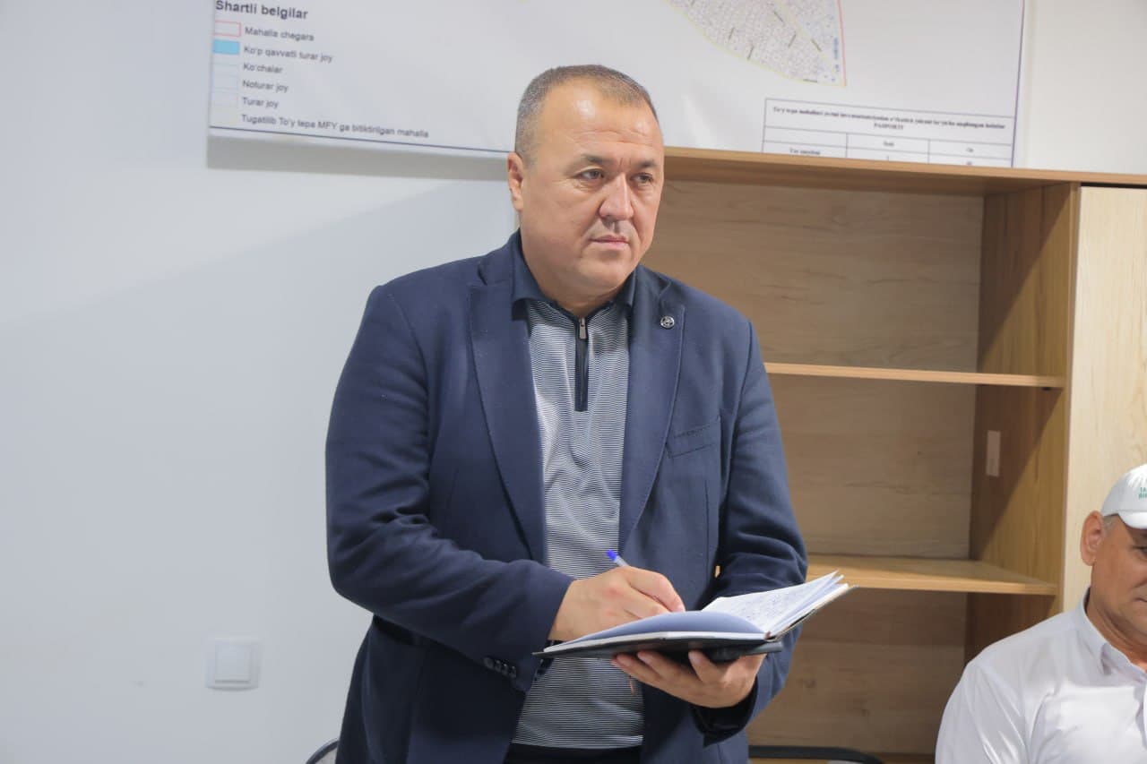 To‘ytepa mahallasida sayyor qabul: murojaatlar nazoratga olindi