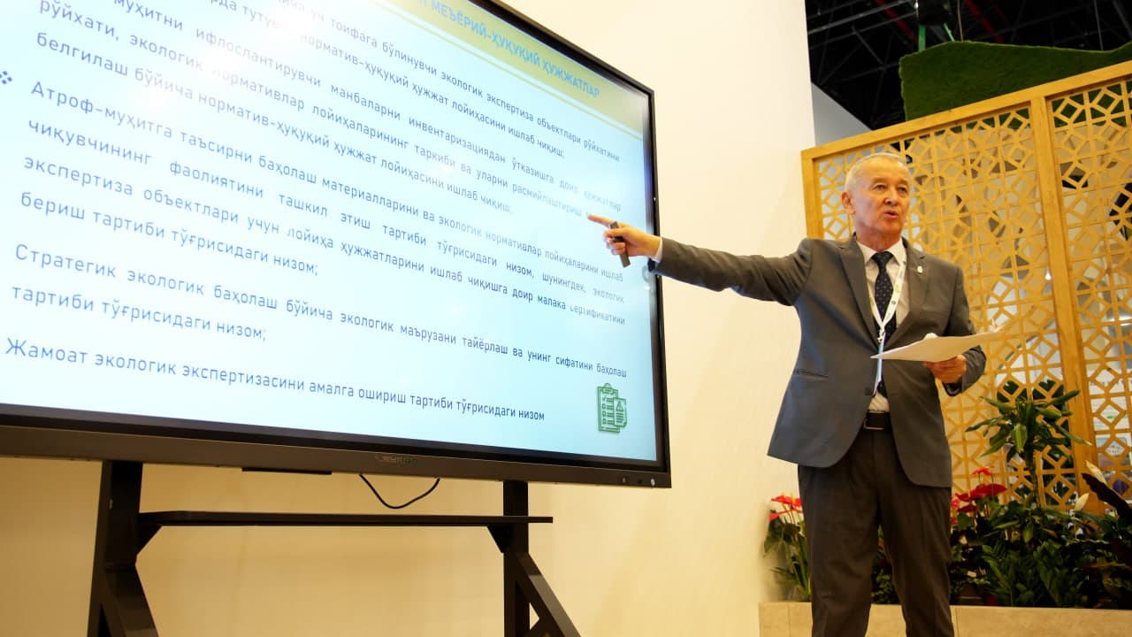 Davlat ekologik ekspertizasi markazi “Eco Expo Central Asia 2025” ko‘rgazmasida 1-o‘rinni egalladi