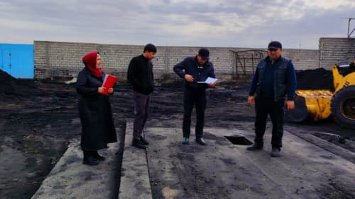 Изучено состояние экологической безопасности на угольном складе