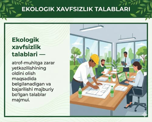 What are environmental safety requirements?