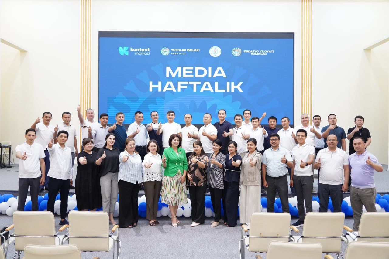 “Media haftalik”: yilning eng yirik media loyihasi Sirdaryoda
