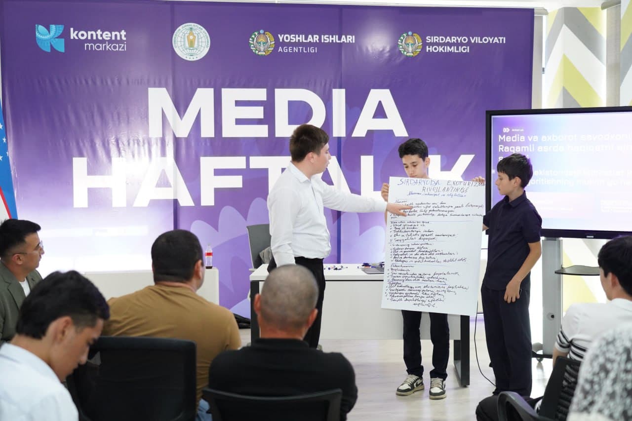“Media haftalik”: yilning eng yirik media loyihasi Sirdaryoda