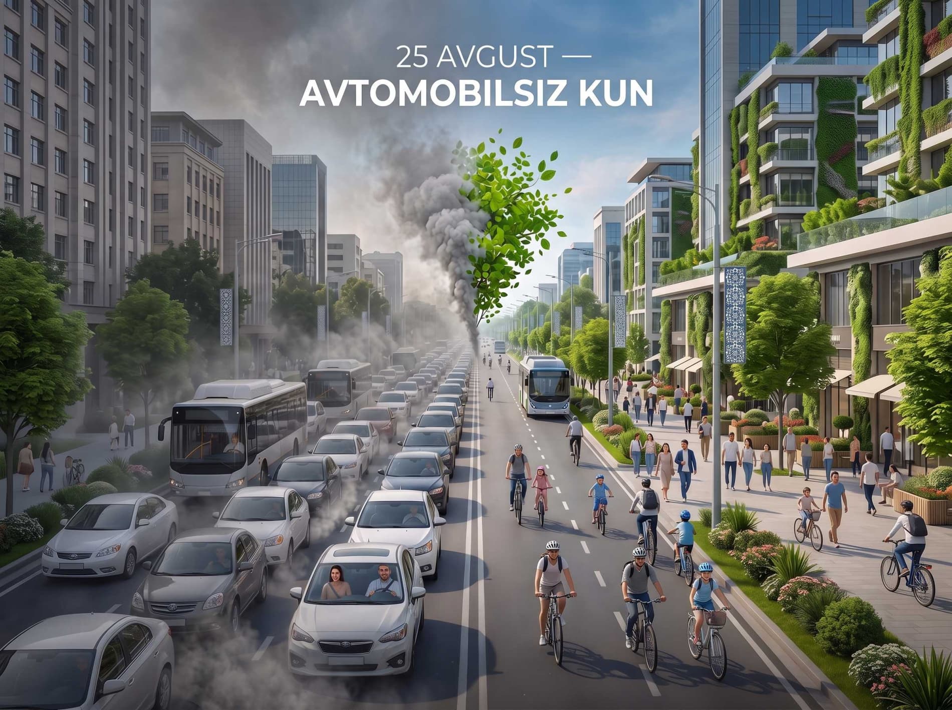 Ertaga respublikada navbatdagi “Avtomobilsiz kun” aksiyasi o‘tkaziladi