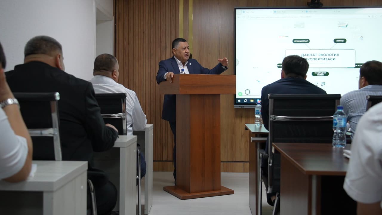 Atrof-muhitga taʼsirni baholashning yangi mexanizmlari bo‘yicha seminar-trening o‘tkazildi