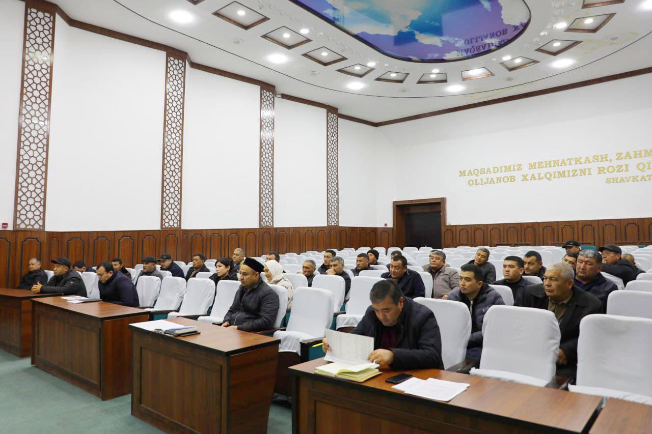 Fermer xo‘jaliklari faoliyatini sog‘lomlashtirish bo‘yicha yig‘ilish o‘tkazildi