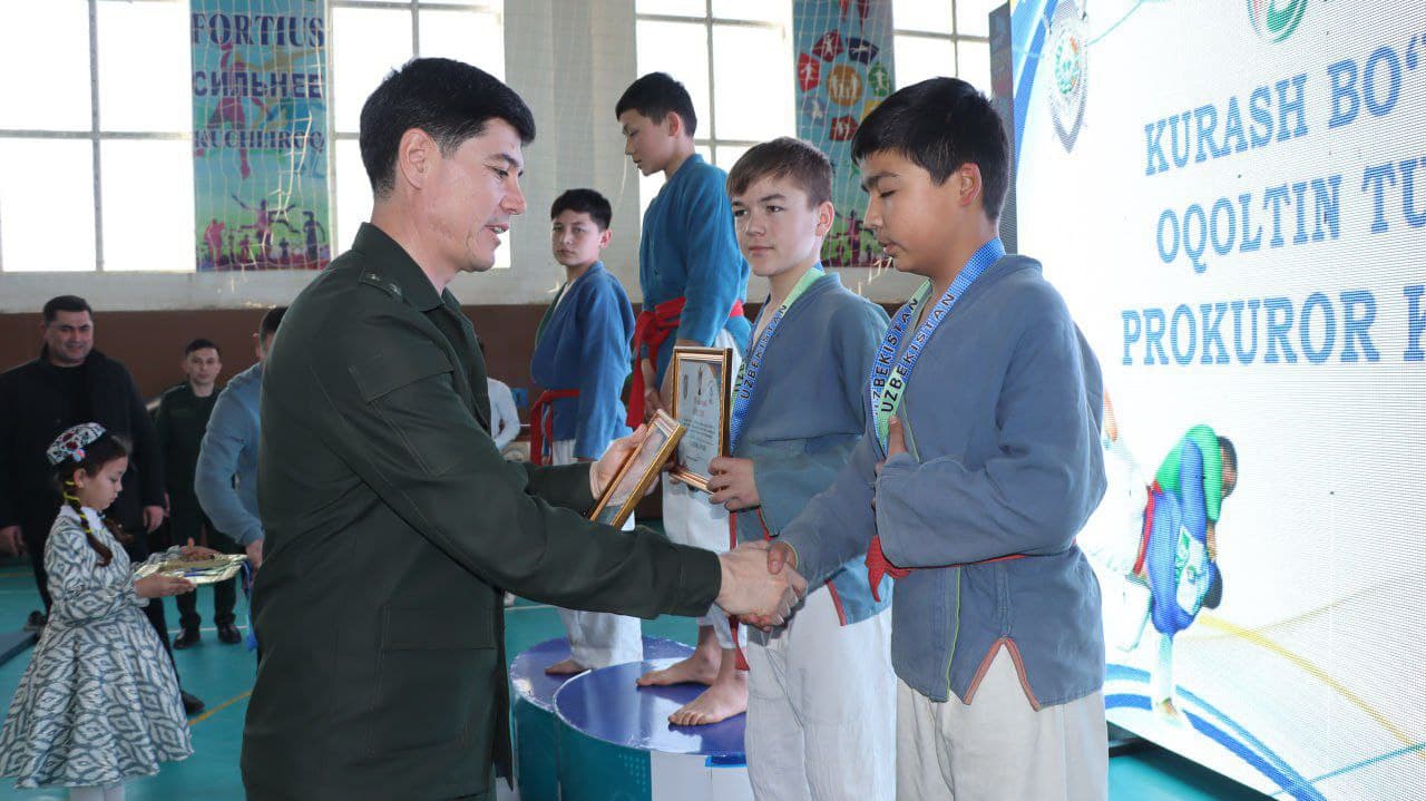 Kurash bo‘yicha “Prokuror kubogi” musobaqasi o‘tkazildi