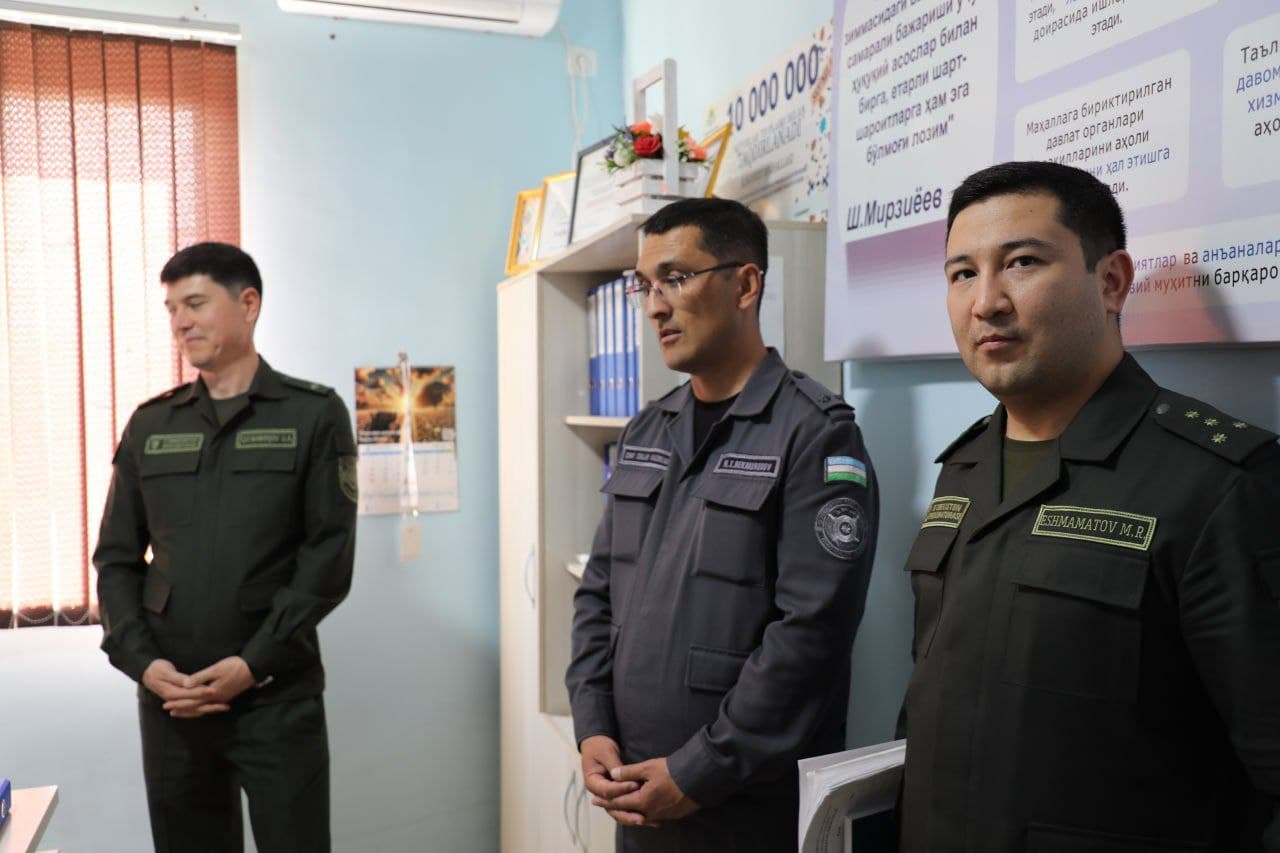 Oqoltin tumanida jinoyatchilikni barvaqt oldini olish borasidagi ishlar o‘rganildi