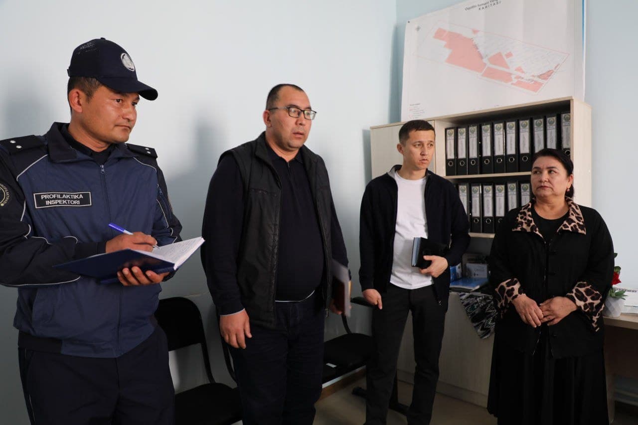Oqoltin tumanida jinoyatchilikni barvaqt oldini olish borasidagi ishlar o‘rganildi