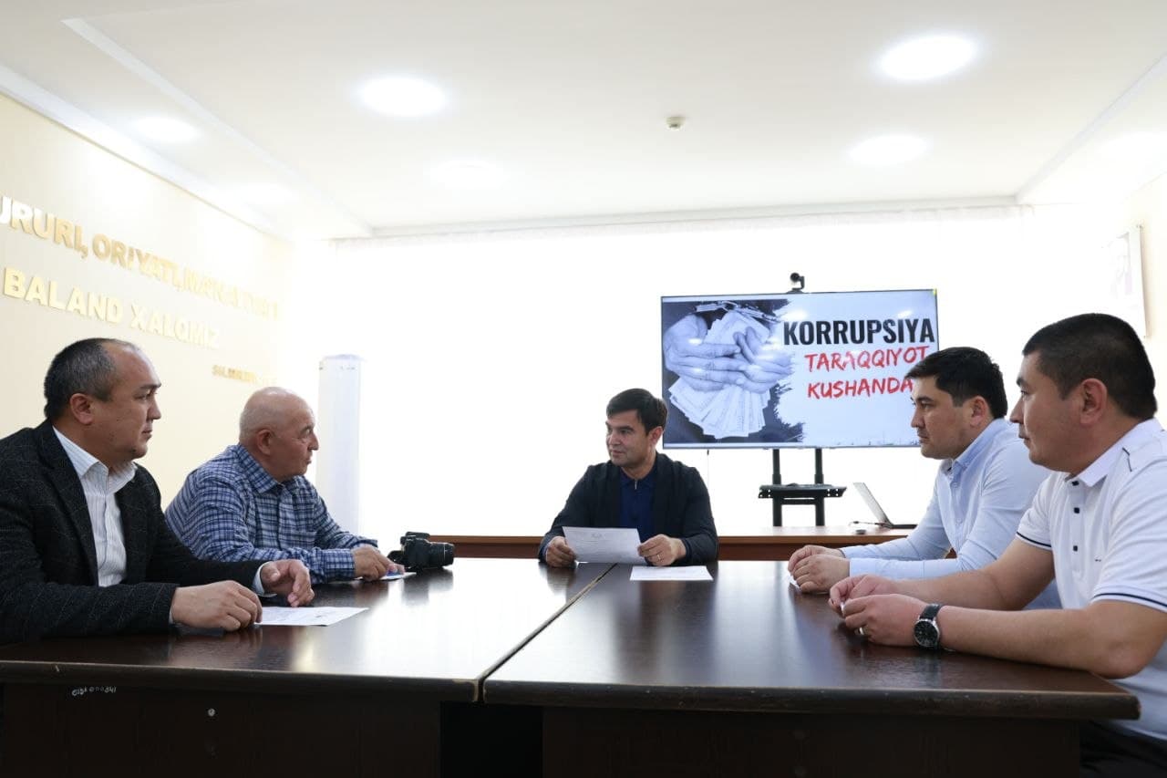“Ochiqlik va shaffoflikni ta’minlash - korrupsiyaning oldini olish omili” mavzusida matbuot anjumani bo’lib o’tdi