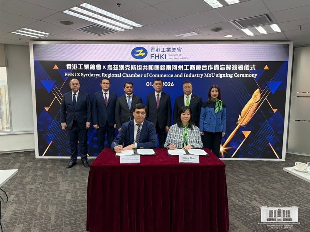 Sirdaryo delegatsiyasi Honkongda: yirik sanoat hamkorligi muhokamada