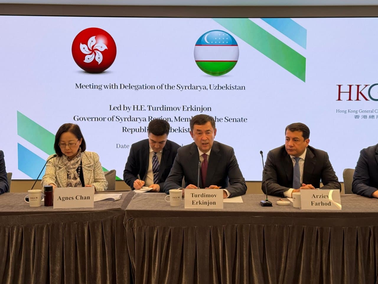 Sirdaryo – Honkong: HKGCC bilan amaliy hamkorlik muhokama qilindi