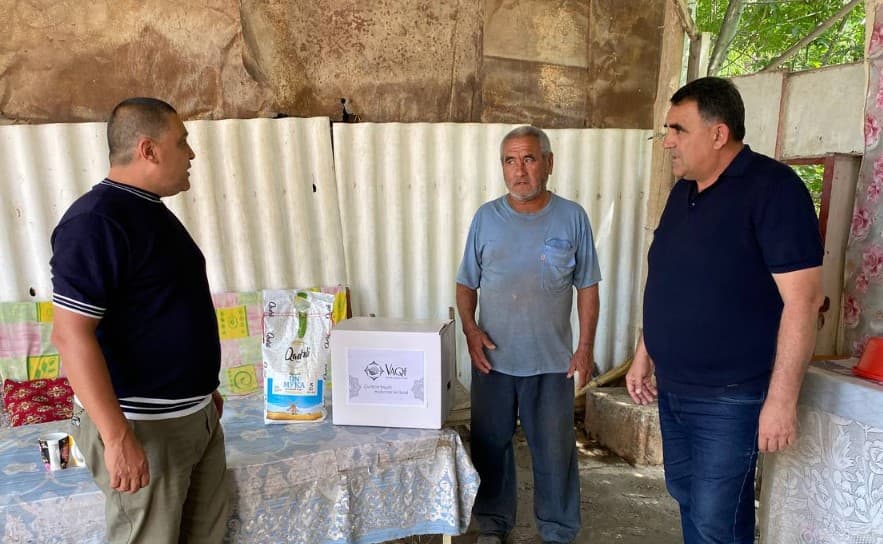 Qurbon hayiti arafasida ehtiyojmand oilalarga oziq-ovqat mahsulotlari yetkazildi