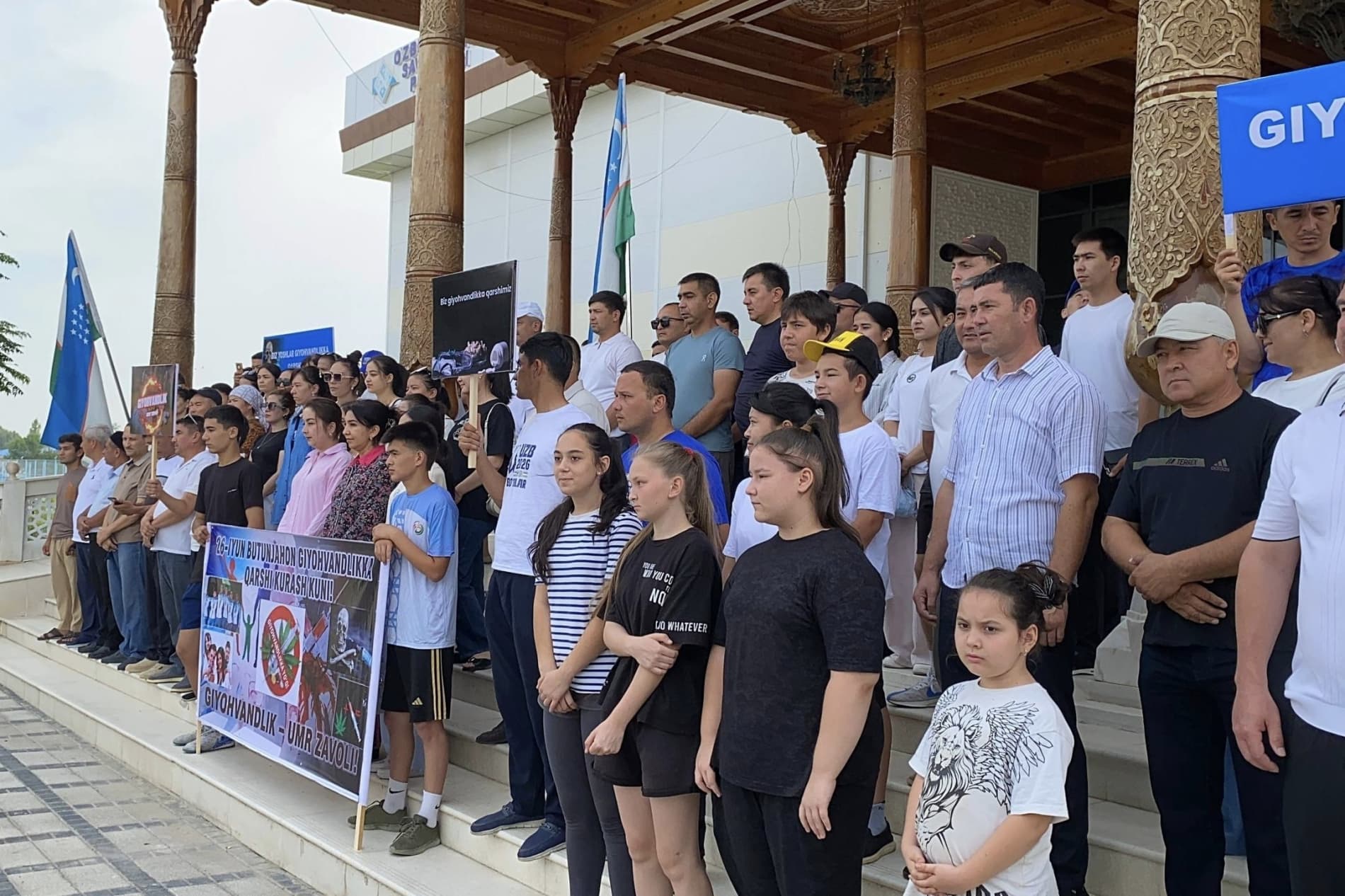 «Biz giyohvandlikka qarshimiz!» shiori ostida yurish marafoni o‘tkazildi