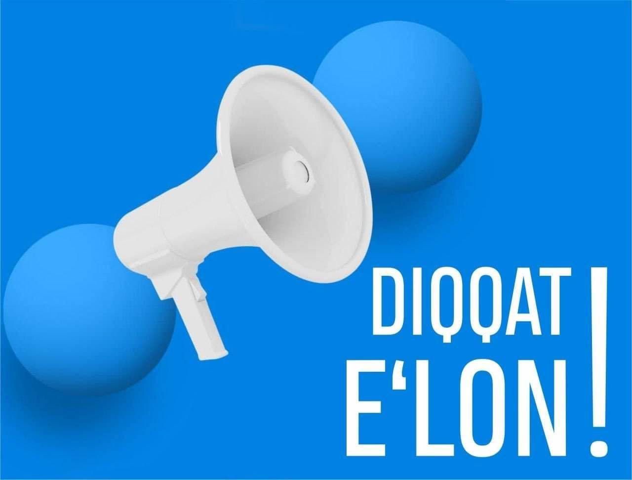 DIQQAT, HURMATLI FUQAROLAR VA TADBIRKORLAR!