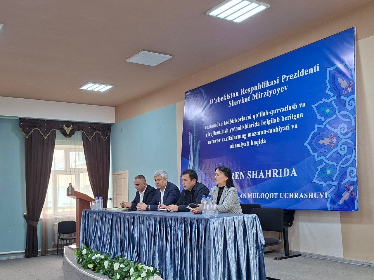 TADBIRKORLAR BILAN UCHRASHUV BO‘LDI