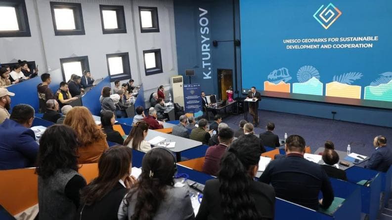 Representatives of the State Institution “Kitab Geological Nature Park” took part in the international geoforum in Almaty city