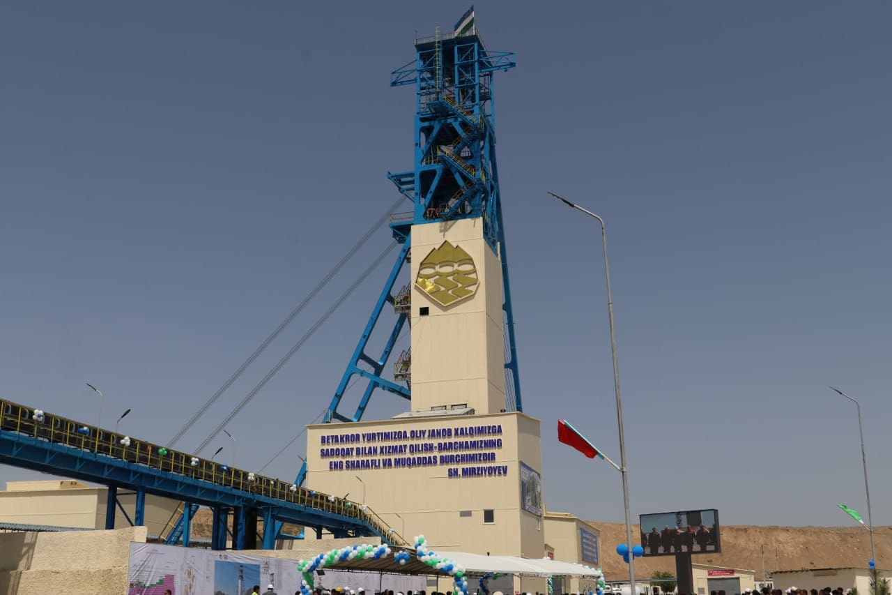 “Zarmitan konining quyi gorizontlarini oʻzlashtirish” investitsion loyihasi doirasida “Skipli” shaxta stvolining ochilish marosimi o‘tkazildi