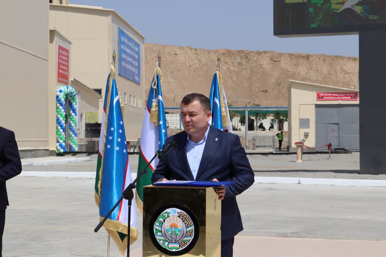 “Zarmitan konining quyi gorizontlarini oʻzlashtirish” investitsion loyihasi doirasida “Skipli” shaxta stvolining ochilish marosimi o‘tkazildi