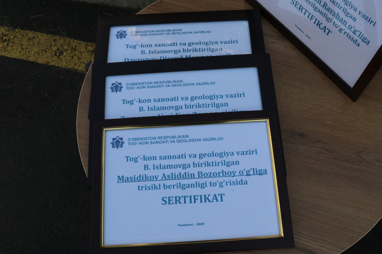 A meeting was held at the Ministry of Mining Industry and Geology with young people from the Bektemir district assigned to the Ministry