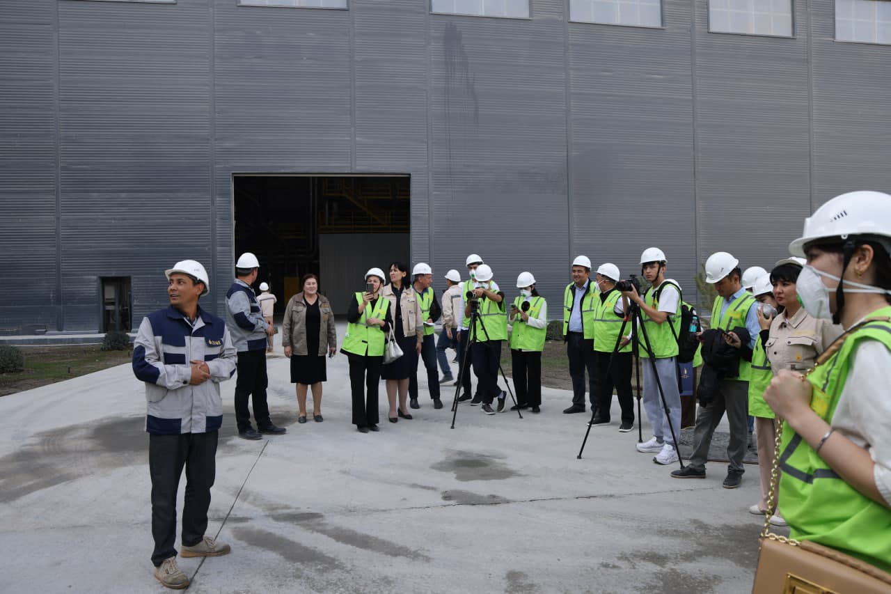 A press tour was organised to the 3rd Copper Concentration Plant of “AMMC” JSC