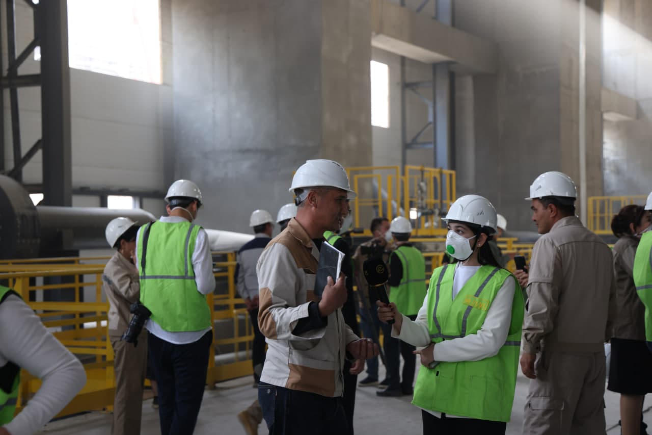 A press tour was organised to the 3rd Copper Concentration Plant of “AMMC” JSC