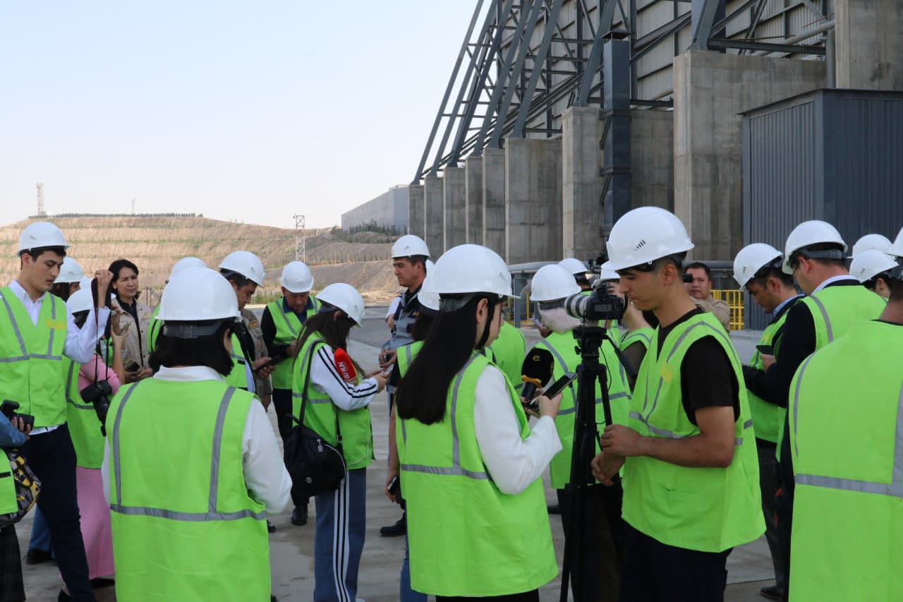 A press tour was organised to the 3rd Copper Concentration Plant of “AMMC” JSC