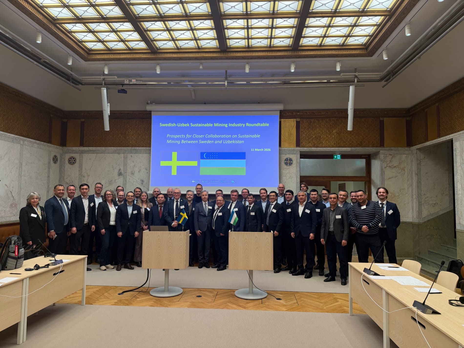 Бизнес-форум «Швеция и Узбекистан: перспективы сотрудничества в сфере устойчивой горнодобывающей промышленности»