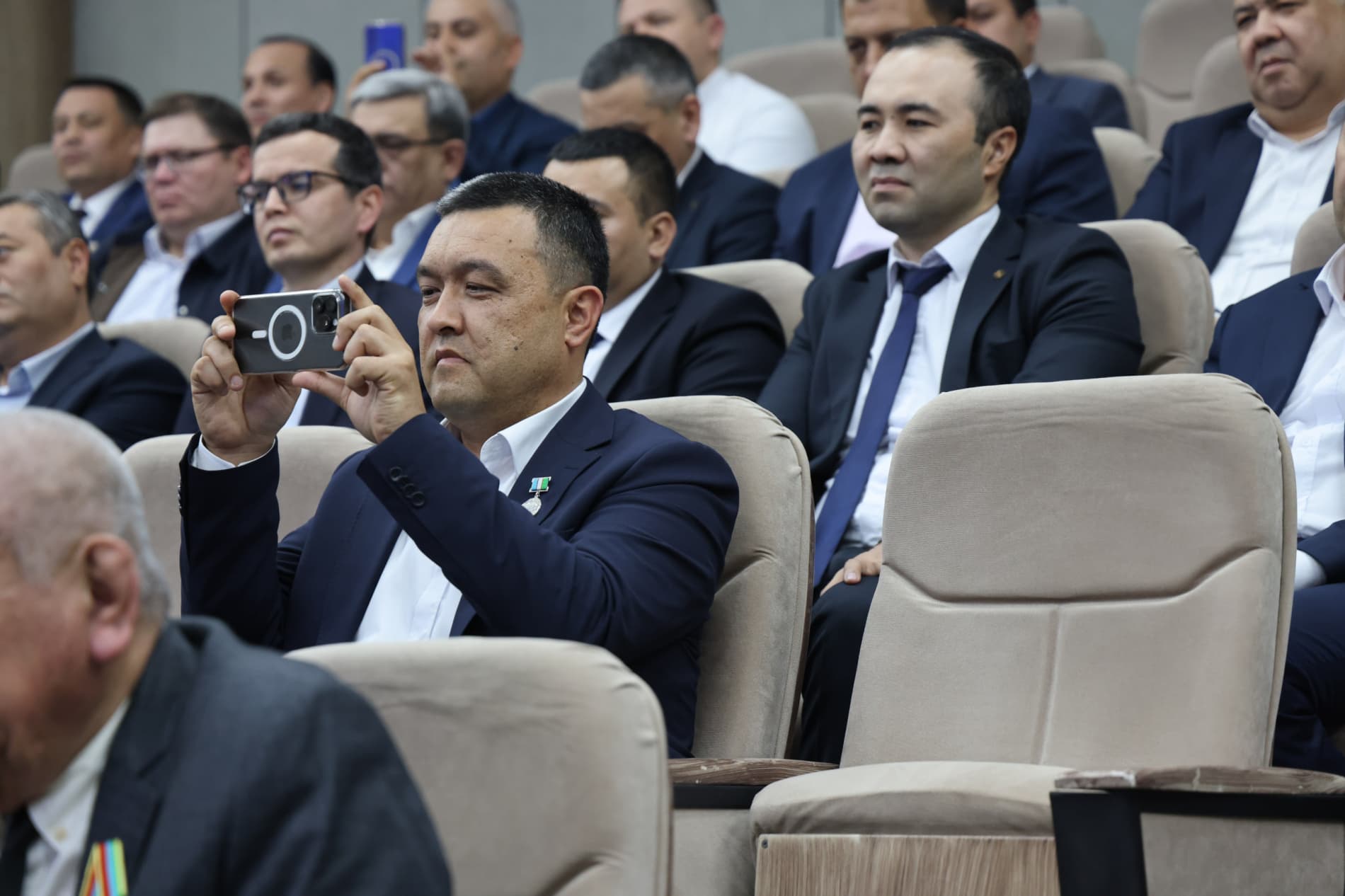 A ceremonial event dedicated to the Day of Workers in the Geological Sector was held