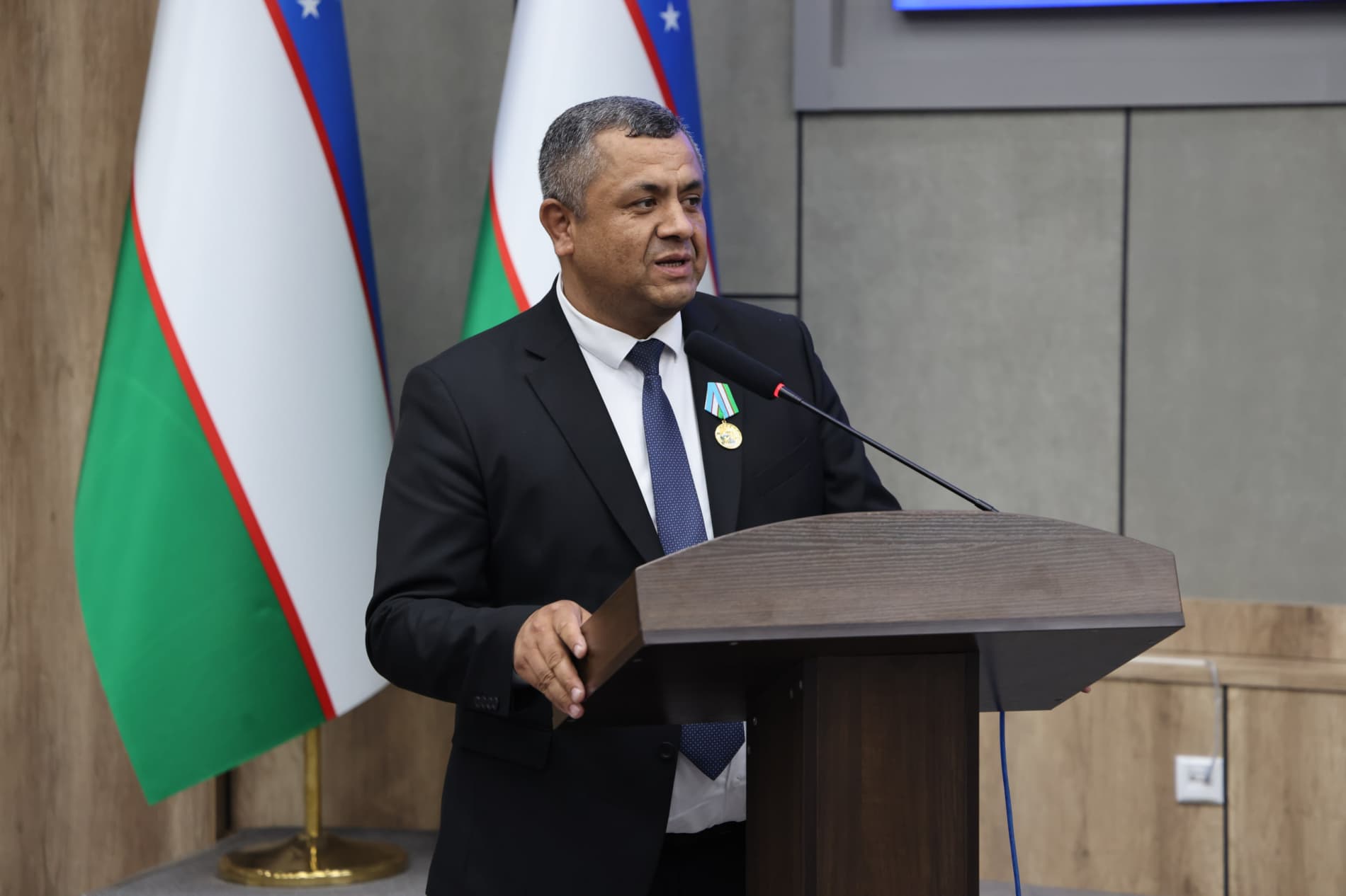 A ceremonial event dedicated to the Day of Workers in the Geological Sector was held