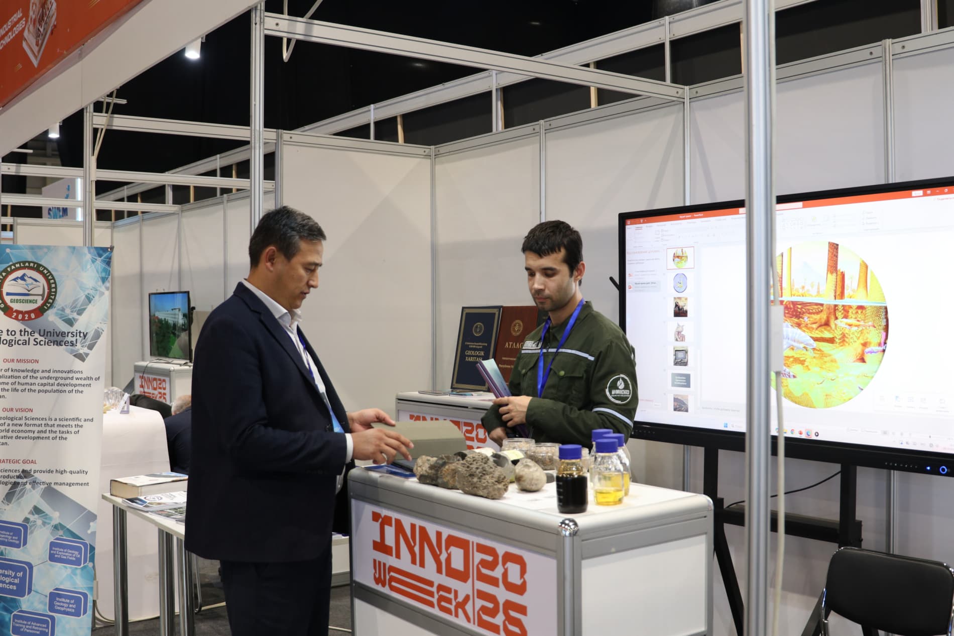 Tog‘-kon sanoati va geologiya sohasi korxonalari InnoWeek–2026 ko‘rgazmasida ishtirok etmoqda