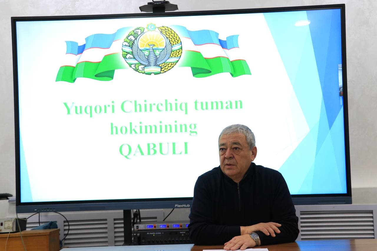 ➡️Бугун Юқори Чирчиқ туман ҳокими Ускенбай Атемов иштирокида навбатдаги фуқаролар қабули бўлиб ўтди.